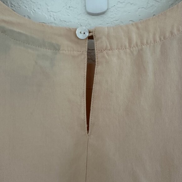 Laura Martin Collection‎ Tank Top Womens M Peach 100% Silk Sleeveless Minimalist - Picture 4 of 10